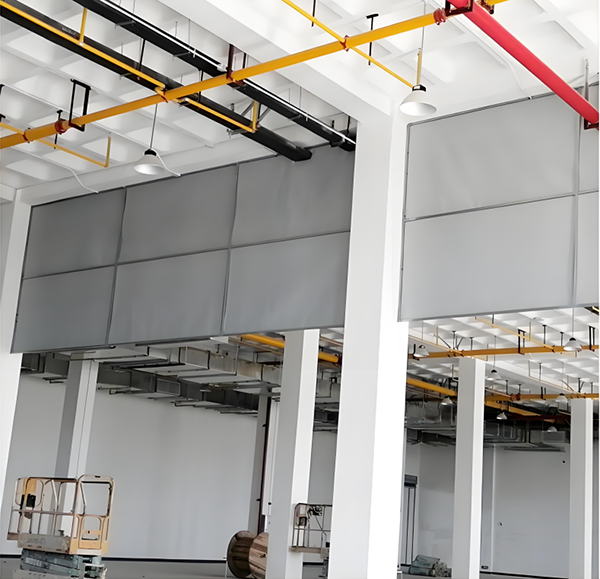 防火布定西挡烟垂壁