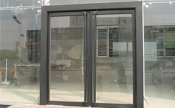 定西玻璃地弹门