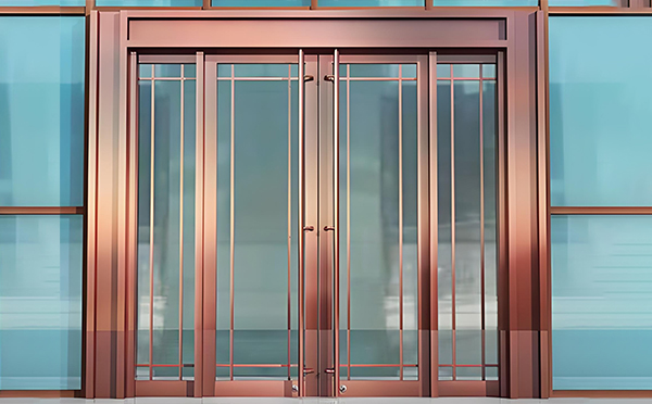 定西玻璃地弹门